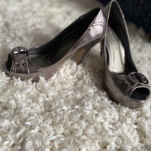 Metallic Platform Heels